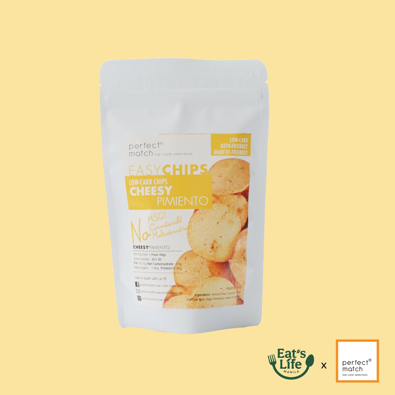 Keto Chips - Cheese Pimiento